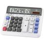OFFIDIX Office Computer Key Electronic Calculator, Financial Calculators for Bank Stuff and Accouter, Financial Accounting Style 12-Digit Display with Battery and Solar Desktop Calculator Fathers Day