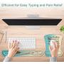 EkuaBot Arrow Keyboard Wrist Rest Pad & Mouse Wrist Rest Support Pads Set for Computers & Laptop, Made of Memory Foam, Soft and Breathable, Ergonomic Design, Non-Slip Rubber Base, Easy Typing