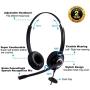 Sinseng Cell Phone Headset with Microphone Noise Cancelling & Audio Controls Wired Computer Headphone for iPhone Samsung Huawei HTC ZTE BlackBerry Smartphones and Laptop PC Mac Tablet with 3.5mm Jack