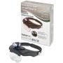 Carson Optical Pro Series MagniVisor Deluxe Head-Worn LED Lighted Magnifier with 4 Different Lenses (1.5X, 2X, 2.5X, 3X) (CP-60), Black, 4-Inch