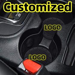 Coasters-car 2.75 inch Auto Cup Silicone Insert Coaster Anti Slip Car Cup Holder Mat Accessories 2 Packs
