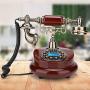 Oumij Old Fashioned Retro Telephone, MS-6100B European Retro Style Push Button Telephone Dial Desk Phone Home Decor Classical