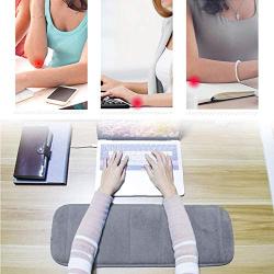 1Pc Computer Wrist Elbow Pad, AUHOKY Upgraded Wrist Rest Arm Pad (Soft, Anti-Slip), Keyboard Wrist Elbow Support Mat for Office Desktop Working Gaming - Less Elbow Pain (7.9 x 23.6 inches, Gray)