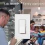 Lutron Diva LED+ Dimmer for Dimmable LED, Halogen and Incandescent Bulbs | Single-Pole or 3-Way | DVCL-153P-WH-3 | White (3 Pack)