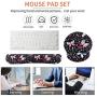 Keyboard Wrist Rest Pad and Mouse Pad Wrist Support, Ergonomic Raised Memory Foam, Non Slip PU Rubber Base [Pain Relief] for Office, Computer, Laptop, Typist, Gamer