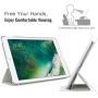 MoKo Case Fit 2018/2017 iPad 9.7 6th/5th Generation - Slim Lightweight Smart Shell Stand Cover with Translucent Frosted Back Protector Fit iPad 9.7 Inch 2018/2017, Silver(Auto Wake/Sleep)