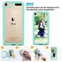 ULAK iPod Touch Case 7th Generation, itouch 6 Case, Slim Hybrid Hard PC Back Cover with Shock Absorption Bumper Conner, Premium Protective Cases for iPod Touch 7th/6th/5th Generation, Green