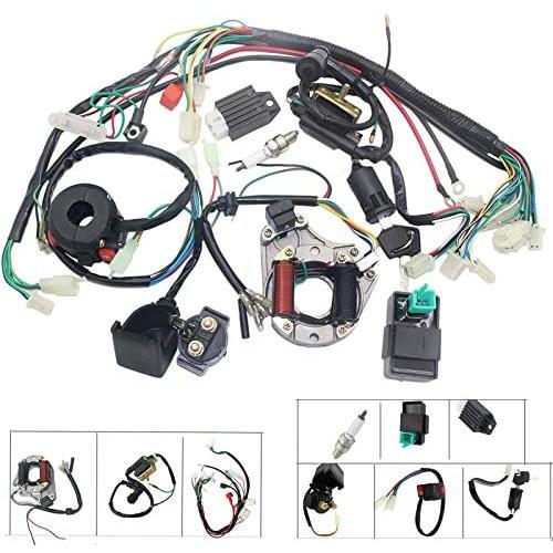 Complete Electrics Stator Coil CDI Wiring Harness Set for 4 Stroke ATV KLX 50cc 70cc 110cc 125cc Motorcycle