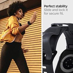 Spigen Rugged Armor Pro Designed for Apple Watch Band with Case for 44mm Series 6/SE/5/4 - Charcoal Gray