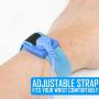 Kingwin Anti Static Wrist Strap Blue, Adjustable ESD Wrist Band Fits Your Wrist Comfortably. Grounding Bracelet to Protect Your PC Computer or Electronics from Static Electricity