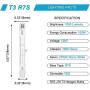 5 Pack Halogen R7S 78mm T3 100W Dimmable 1050lm J-Type 120V R7S Base Warm White 2700K Double Ended Halogen Light Bulbs for Work, Security, Landscape Lights, Floor Lamps