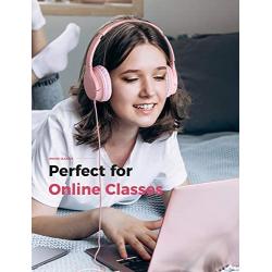 Kids Headphones, Mpow CHE2 Wired Headphones for Kids Teens, Children Headphones with Volume Limit, Foldable Adjustable On Ear Headphones for School, Travel, Compatible with Cellphones, Tablets, PC