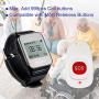 Retekess TD108 Wireless Caregiver Pager,Wrist Pager,Smart Call System,7 Prompt Modes,1 Receiver,2 Waterproof Call Button for Hospital,Clinic,Home