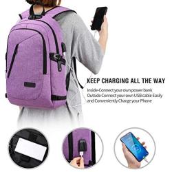Laptop Backpack for Women,Business Backpack Anti-Theft College Backpack with USB Charging Port and Lock 15.6 Inch Computer Backpacks for Women Men Middle High School Student Gift,Bookbag