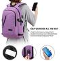 Laptop Backpack for Women,Business Backpack Anti-Theft College Backpack with USB Charging Port and Lock 15.6 Inch Computer Backpacks for Women Men Middle High School Student Gift,Bookbag