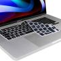 EooCoo Keyboard Cover Ultra Thin Compatible for 2020 MacBook Pro 13 inch M1 A2338 A2251 A2289 with Esc Key & Touch Bar Touch ID, Pro 16 inch A2141 - Silicone Black