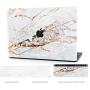 Timocy Hard Case Compatible with MacBook Air 13 Inch – Marble Laptop Case with Keyboard Cover, Screen Protector, Touch Pads Sticker – Enhanced Protection – Gorgeous Designs, Abstract Slash Marble