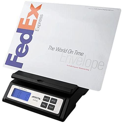 Accuteck Heavy Duty Postal Shipping Scale with Extra Large Display, Batteries and AC Adapter (A-ST85C),Black