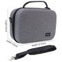 Carrying Case for Nintendo Switch,Large Storage Case for Switch Console, Pro Controller, Accessories Switch Dock, AC Adapter with 16 Game Cards, Travel Hard Protective Carry Bag with Handle,Gray
