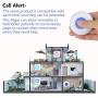 LIOTOIN Wireless Caregiver Pager SOS Call Button for Elderly Nurse Alert System Call Bell for Home/Elderly/Patients/Disabled 4 Transmitters 4 Plugin Receivers (with Color Light Flashing Reminder)