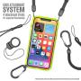 Vibe Series Case Designed for iPhone 12 Pro Max, Patented Rotating Mute Switch, Compatible with MagSafe, 10ft Drop Proof, Crux Accessories Attachment System - Neon Yellow
