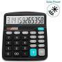 Everplus Calculator, Everplus Electronic Desktop Calculator with 12 Digit Large Display, Solar Battery LCD Display Office Calculator,Black