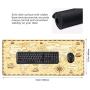 Vector Antique World Map Countries Gaming Mouse Pad Computer Keyboard Mouse Mat Large Extended Soft Ultra Thick Premium-Textured & Waterproof with Stitched Edges Non-Slip Rubber Base for Work, Laptop