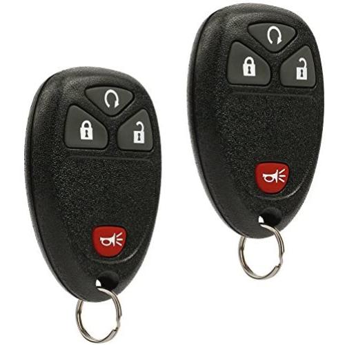 Car Key Fob Keyless Entry Remote fits Chevy Silverado Traverse Equinox Avalanche/GMC Sierra/Pontiac Torrent/Saturn Outlook Vue (OUC60270, OUC60221), Set of 2