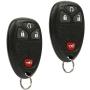 Car Key Fob Keyless Entry Remote fits Chevy Silverado Traverse Equinox Avalanche/GMC Sierra/Pontiac Torrent/Saturn Outlook Vue (OUC60270, OUC60221), Set of 2