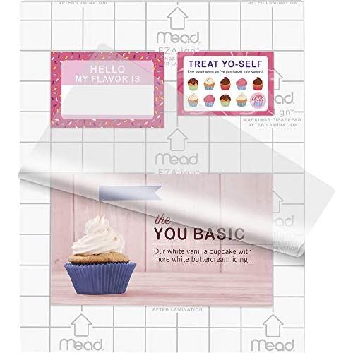 Mead Thermal Laminating Pouches, Lamination Sheets, Letter Size Pouch, 3 Mil, EZ-Align, 100 Pack (39029)