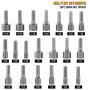 208 Piece Screwdriver Bit Set Security Bit Chrome Vanadium Steel Professional Ended Screw Tools Box by WULFPOWERPRO