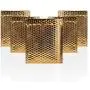 Bubble mailers 8.5 x 11 Padded envelopes 8 1/2 x 11. Pack of 10 Gold Cushion envelopes. Exterior Size 9.5 x 11 (9 1/2 x 11). Peel & Seal. Metallic foil. Mailing, Shipping, Packing, Packaging.