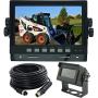 7'' Wired Monitor Rear View Backup Camera System for Farm Tractor, Truck, RV, Forklift, Heavy Equipment, EXCAVTORS, Skid Steer