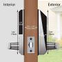 AL10B Lever Lock with Touch Screen and Bluetooth Smart Door Lock Digital Lock with 2 Mifare Cards