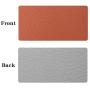 BOONA Desk Mat/Mouse Pad Protector-23.6x11.8 Multifunctional Ultra Thin Waterproof PU Leather Writing Pad for Office Laptop, Gaming Computer and Travel(60cmx30cm Double Side with Brown +Silvery)