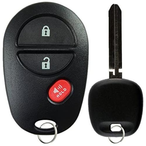 KeylessOption Keyless Entry Remote Fob Uncut Blank Car Key For GQ43VT20T