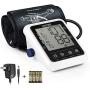HOMIEE Blood Pressure Monitor with AC Adapter, 9-17'' Large Arm Cuff Blood Pressure Machine with AFIB Detection, 4'' Large LCD Display Digital BP Meter, 2 Users 240 Memories, 4 AA Batteries Included