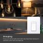 Kasa Smart HS220 Dimmer Switch by TP-Link, Single Pole, Needs Neutral Wire, Wi-Fi Light Switch for LED Lights, Works with Alexa and Google Assistant, UL Certified, 1-Pack