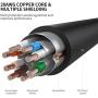TNP Cat7 Ethernet Network Cable (6 FT) - High Performance 10 Gigabit Ethernet 600MHz with Professional Gold Plated Snagless RJ45 Connector Premium Shielded Twisted Pair S/STP Patch Plug Wire Cord