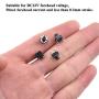 Auleswet 6x6x7mm Tactile Tact Push Button Switches Clicky 80 Pcs 4 Pin Dip Micro Panel PCB Momentary for Testing Breadboards Prototyping Easy to Solder in Springy Legs