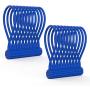Rich&Ray Reusable Silicone Twist Ties with Strong Magnet for Bundling and Organizing Cables/Cords, Hanging or Holding Stuff, Can Be Used in Many Ways or Just for Fun (Blue-20Pack)