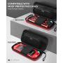 Mumba Switch Carrying Case, [Plus Version] Portable Protective Travel Carry Handbag Pouch for Blade/Battle Case [Large Capacity] (Red)