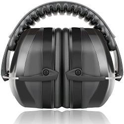 Fnova 34dB Highest NRR Safety Ear Muffs - Professional Ear Defenders for Shooting, Adjustable Headband Ear Protection/Shooting Hearing Protector Earmuffs Fits Adults to Kids