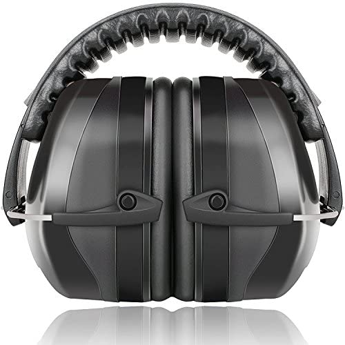 Fnova 34dB Highest NRR Safety Ear Muffs - Professional Ear Defenders for Shooting, Adjustable Headband Ear Protection/Shooting Hearing Protector Earmuffs Fits Adults to Kids