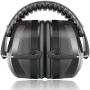 Fnova 34dB Highest NRR Safety Ear Muffs - Professional Ear Defenders for Shooting, Adjustable Headband Ear Protection/Shooting Hearing Protector Earmuffs Fits Adults to Kids
