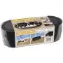 D-Line Cable Management Box | Hide and Conceal Power Strips and Electrical Cords from TVs, Computers, and Desks | Cord Organizer Made from Electrically Safe ABS Material (Large, Black)