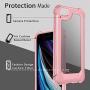 iPhone 6S Case, iPhone 6 Case with [ Screen Protector Tempered Glass x2Pack]SUPBEC Protective Phone Cover with Silicone PC+TPU Shockproof Rubber Heavy Duty Case for iPhone6 / iPhone6S-Clear Rose Gold
