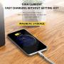 Krongkoy 3.2ft-Ap,Magnet Storage Data Cable,Self-Coiling Data Cable,Magnetic Cable,Magnetic Charger Cable,Compatible with All i-Products.