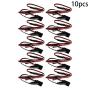 Fielect 300mm Black Red White Y Servo Extension Cable Remote Control Racing Part for Various Models of Electronic Products 10Pcs