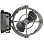 Sirocco II Fan from Seekr by Caframo. 12V /24V DC. Gimbal Fan for Boat or RV. Black, One Size